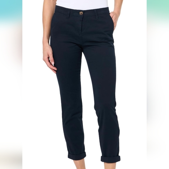 Nautica Jeans Montauk Chino "Night Sky" Navy Ankle Pants Size 2 - Picture 1 of 9